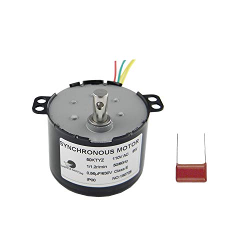 CHANCS 50KTYZ Synchronous Low Speed Motor AC 110V 1/1.2RPM Small Electric Motor - style: 1/1.2RPM