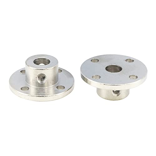 4Pcs 8mm Rigid Flange Shaft Coupling Motor Guide Shaft Coupler Connector with Set Screws & Wrench - color: 8mm