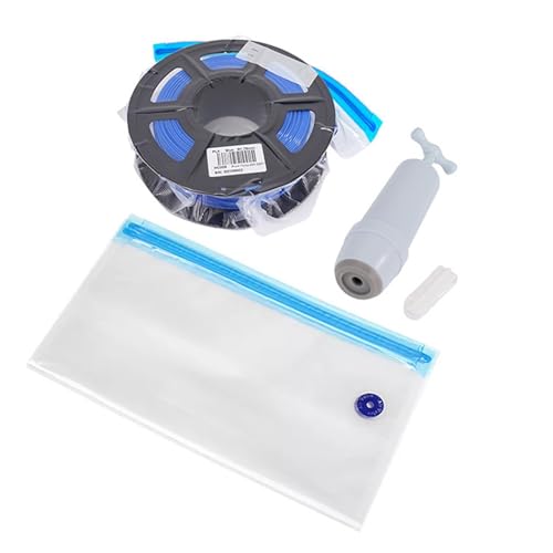 Filament Vacuum Bag - Filament Dryer | Spool Storage Sealing Bags Dust Proof Humidity Resistant for Keeping Dry with Sealing Clips Hand Pump - color: Vacuum Seal Bag Set 1