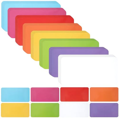 32 Pcs Dry Erase Magnetic Labels, 4.2" x 2.1" 8 Colors - color: Rainbow, size: 4.2 x 2.1 Inch