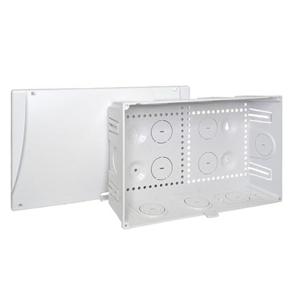 ICC 9-Inch Structured Wiring Media Enclosure with Cover, White, 1-Pack - color: Enclosure, size: 9-inch