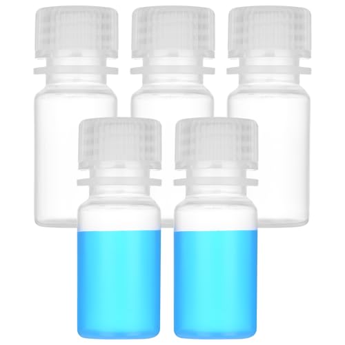 0.5oz/15ml Plastic Sample Bottles with caps, Wide Mouth (5Pcs) - style: 15ML-5pcs