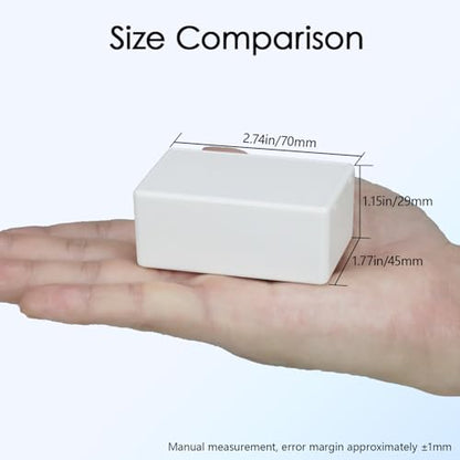 Project Box 8 Pieces Electrical Box Small Junction Box ABS Plastic Enclosure Power Electronic Case White 2.76" x 1.77" x 1.14"(70 x 45 x 29mm) - color: White, size: 2.76" x 1.77" x 1.14"