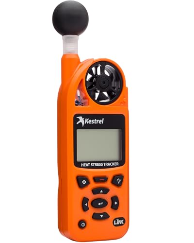 Kestrel 5400 WBGT Heat Stress Tracker Pro - color: Orange, size: Bluetooth LiNK with Compass and Vane Mount