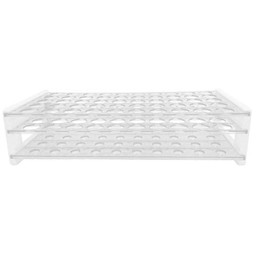 Plastic Test Tube Rack for 15/18 mm Tubes, Hole Diameter is 18.7mm, Holds 50, Detachable, Karter Scientific 208U2 (Pack of 1) - size: 15/18mm, style: Pack of 1