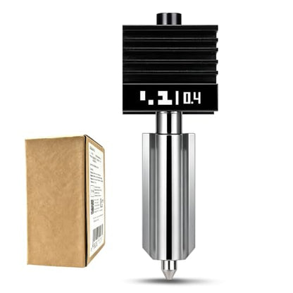 0.4MM X2D/H2C/H2S/H2D/P2S Hotend for Bambu Lab X2D/P2S/H2 Series 3D Printer,High-Temp Resistance and Quick Swap Hardened Steel Nozzle,3D Printer Extruder Print Head Kit Replacement - size: 0.4mm, style: P2S/X2D/H2 Series