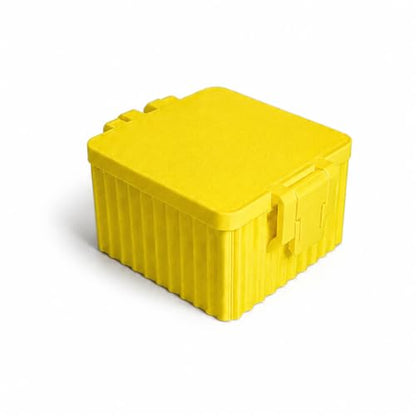 Peptide Case for Fridge, Vial Storage Box Holds 9 Vials 2ml 3ml, Yellow - color: Yellow