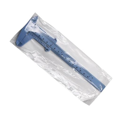 0-150mm Vernier Calipers Double Rule Scale Plastic Ruler for Jewelry Measurement School Student Measuring Tools Hand Tool(White) - color: White