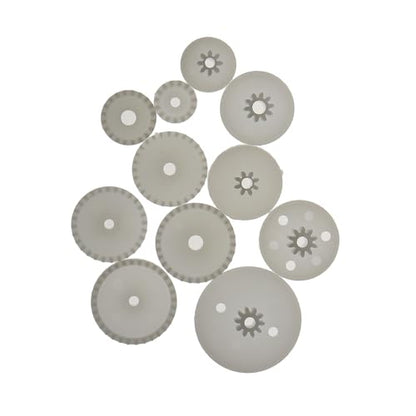 MEETOOT 75PCS Gear Kit Transmission Cylindrical Plastic Motor Gear Kit Suitable for DIY Model Tech Build and DIY Car and Robot