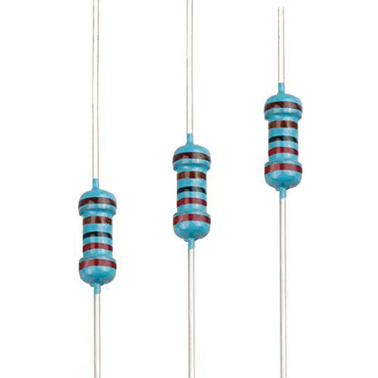 100pcs 2.2K ohm Resistor 1/4w (0.25 Watt) ±1% Tolerance Metal Film Fixed Resistor, Multiple Values of Resistance Optional - size: [E6P007] 2.2K ohm