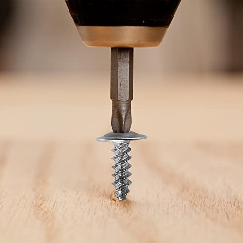 WensiLon #8 Phillips Truss Head Wood Screws Stainless Steel 410 Quick Metal Self Tapping Assortment Kit - color: Silver, size: #8 Assorted