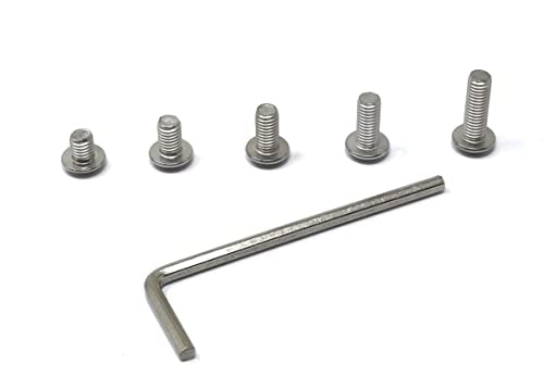 iexcell 100 Pcs M5 x 6/8/10/12/16 Stainless Steel 304 Hex Socket Button Head Cap Screws Bolts Assortment Kit - size: M5 x 6/8/10/12/16mm