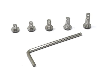 iexcell 100 Pcs M5 x 6/8/10/12/16 Stainless Steel 304 Hex Socket Button Head Cap Screws Bolts Assortment Kit - size: M5 x 6/8/10/12/16mm