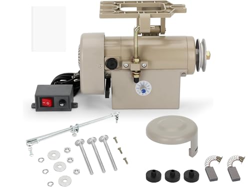 Sewing Machine Servo Motor, 550W Electric Servo Motor, AC110V, 3/4HP, 3450RPM，Industrial Servo Motor with Carbon Brush, Energy Efficient, Quiet Operation, Instructions - size: 550W