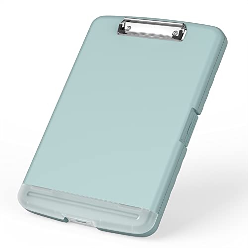 Rimilak Clipboard with Storage, 8.5 x 11'' High Capacity Clip Board, Green - color: Dark Green
