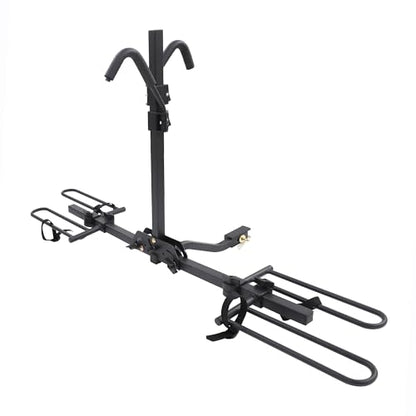 Rockland Foldable 2-Bike Rack, 80 lbs Capacity, Hitch Mount Bike Rack, Fits up to 2.5" Tire Width and 50" Wheelbase, Bike Carrier Rack for 1.25" and 2" Receiver for Cars SUVs Vans RVs - size: 2-Bike Rack+80LBS (50 Wheelbase)