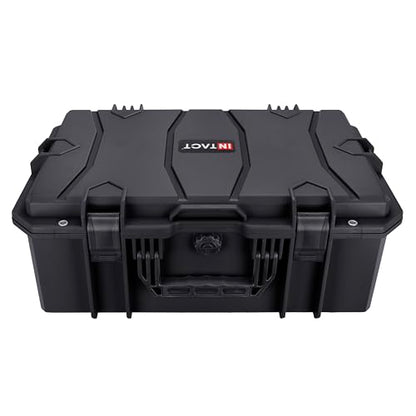 Eylar 21.6" Intact Series Carry-On Hard Camera Case, Lightweight and Durable Stacker Design with Foam (Black) - color: Black