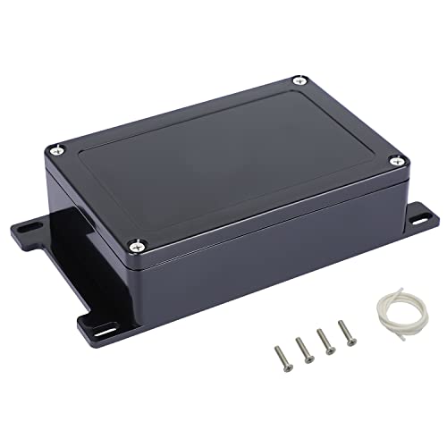 Junction Box IP65 Waterproof Dustproof ABS Plastic Universal Electric Project Enclosure with Fixed Ear Black 5.9x3.9x1.7 inch (1pc) - size: 5.9"x3.9"x1.7"(1 pack)