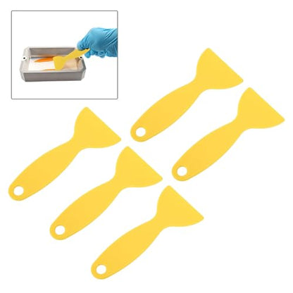 Resin Scraper Set 5 Pack Flexible Rounded Head PVC