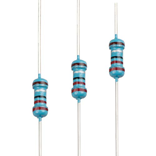 100pcs 2.2 ohm Resistor 1/4w (0.25 Watt) ±1% Tolerance Metal Film Fixed Resistor, Multiple Values of Resistance Optional - size: [E6P001] 2.2 ohm