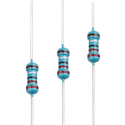 100pcs 2.2 ohm Resistor 1/4w (0.25 Watt) ±1% Tolerance Metal Film Fixed Resistor, Multiple Values of Resistance Optional - size: [E6P001] 2.2 ohm