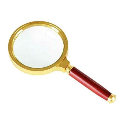 Magnifying Glass 10X Reading Magnifier Handheld 2" Glass Lens Jewelry Loupe Loop for Book and Newspaper Reading and Hobby Observation, Classroom Science