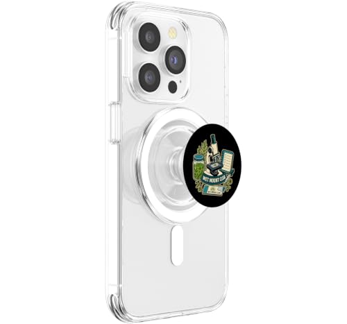 Wet Mount Club Microscopy Slide Preparation PopSockets PopGrip for MagSafe - style: Magnetic PopGrip