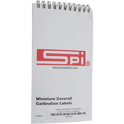 SPI 14-010-3 Clear-Cover Calibration Labels: 1" x 5/8", Blue Print (140 Count Labels) - color: Blue