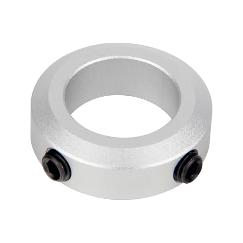 Shaft Collar Bore 20mm OD 35mm Thickness 12mm 6061 Aluminum Alloy Anodized Surface H7 Bore Tolerance 2 Set Screws Aluminum Shaft Collar for CNC - size: 20mm bore