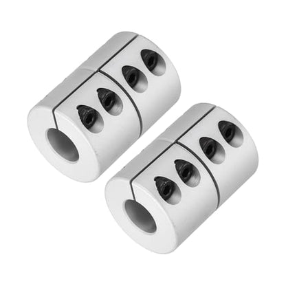 MECCANIXITY 2 Pcs 10 to 14mm Shaft Coupling 45mm Length 32 Diameter Clamp Shaft Coupler Aluminum Alloy Joint Connector Stepper Motor Coupler for 3D Printer CNC Machine DIY Encoder - size: 10 to 14mm