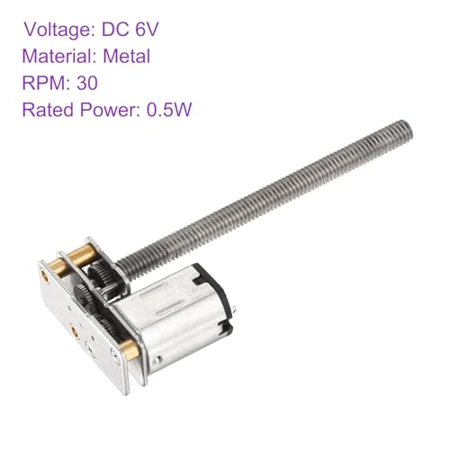 DMiotech 6V 30RPM Rated Torque 12 Output Shaft Length 55mm Micro DC Speed Reduction Motors Mini Metal Gearbox Motor for RC Car Robots Model DIY RC Toys Engine - style: 30RPM