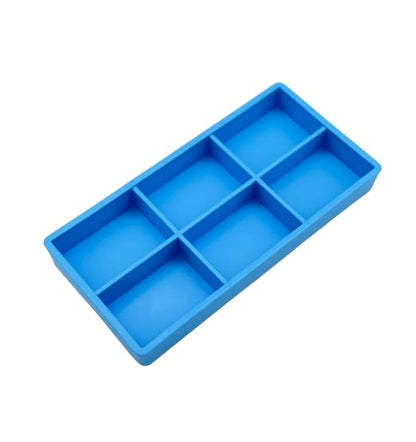 AmeiCan Goods 2/Pcs Dental Autoclavable Cabiet Tay #20 Plastic 6 Compartment Organizer Tray to Organize disc, Wheels, Stones and ect. 8"L x 4"W x 1"H (Blue) - color: Blue