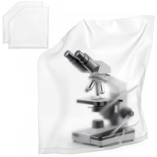 Wonderjune 2 Pack Thick Plastic Microscope Dust Cover