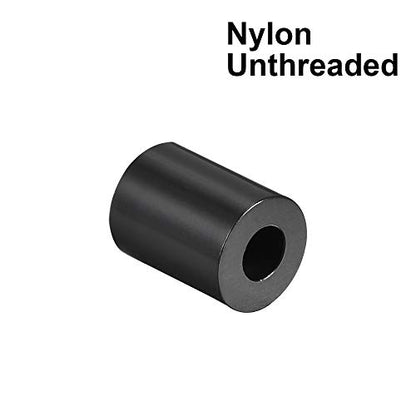 uxcell Nylon Round Spacer Washer 3.2mm ID 7mm OD 7mm Height for M3 Screws Black 100Pcs - size: 3.2mmx7mmx7mm