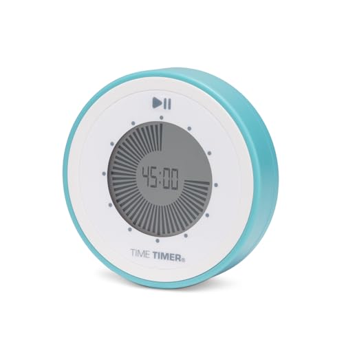 Time Timer Twist 90-Minute Digital Countdown Clock — for Kids Classroom Learning, Homeschool Study Tool, Teachers Desk Clock, Exercise and Kitchen Timer (Lake Day Blue) - color: Lake Day Blue