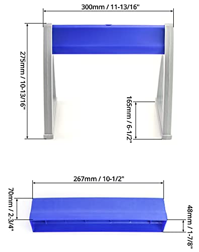 QWORK Lab Linear Pipettor Stand, Plastic Polymer Pipettor Holder Micropipette Rack Hold Up to 6 Micropipettes