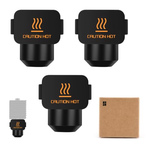 Bamboo Original 3PCS Hotend Silicone Sock for Bambu Lab A1 Series 3D Printer,Hotend Heater Block Silicone Cover,High Temperature Resistance,Compatible with A1/A1 Mini 3D Printer - style: A1 Series Silicone Sock
