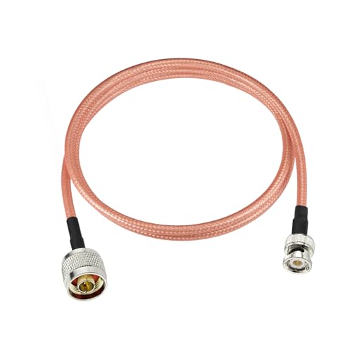Superbat N to BNC Cable 3ft RG400 BNC Male to N Male Coax Cable 50 Ohm - size: 1 meter