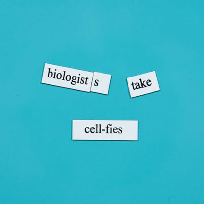 Biology Word Magnets Kit: Funny Nerdy Poetry Set for College PhD Biologists