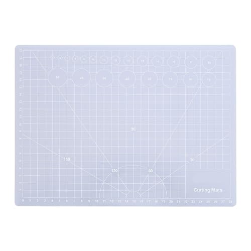 A5 Translucent Cutting Board – Self-Healing Craft Mat for Quilting, Rubber Stamp & Model Making, Non-Slip Non-Reflective Surface(M) - size: 11.8"L x 8.7"W