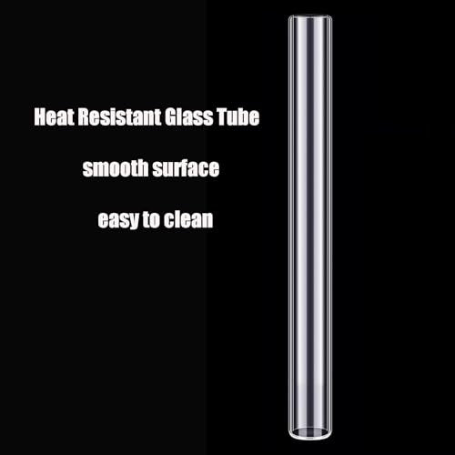 10mm OD Borosilicate Glass Tubes for Art & Craf, 4 in, 8 Pack Glass Tubing - size: OD: 0.39in Length: 4in