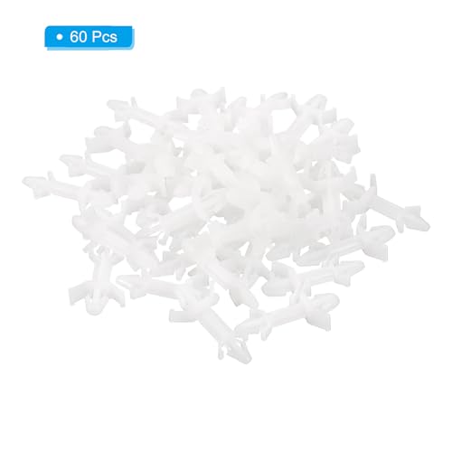 PATIKIL 60PCS PCB Board Isolation Column, Nylon Reverse Locking Circuit Board Clips Standoff Double Head Insulation Bracket Support Height 12.9mm /0.51" - size: 12.9mm /0.51"