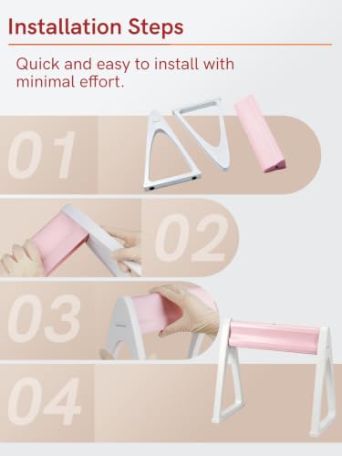 Lab Pipette Stand, Plastic Linear Pipette Holder, A Shape, Pink - color: Pink, size: A Shape