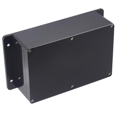 Project Box IP65 Waterproof Junction Box ABS Plastic Electrical Boxes DIY Electronic Project Case Power Enclosure with Fixed Ear 9.06x5.90x3.43 inch (230 x 150 x87 mm) - color: Black, size: 9.06"x5.90"x3.43"