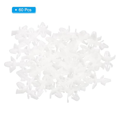 PATIKIL 60PCS PCB Board Isolation Column, Nylon Reverse Locking Circuit Board Clips Standoff Double Head Insulation Bracket Support Height 6.5mm /0.26" - size: 6.5mm /0.26"