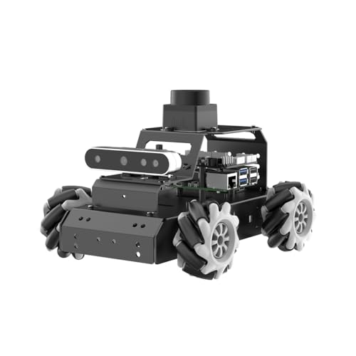 HIWONDER Robot Car with ChatGPT Large AI Models, 3D Depth Camera Mecanum-Wheel Chassis ROS2-HUMBLE Lidar SLAM Mapping Navigation Autonomous Driving, MentorPi M1 Standard Kit with Raspberry Pi5 4GB