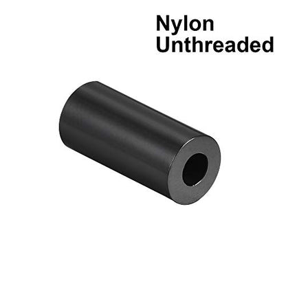 uxcell Nylon Round Spacer Washer 3.2mm ID 7mm OD 12mm Height for M3 Screws Black 100Pcs - size: 3.2mmx7mmx12mm