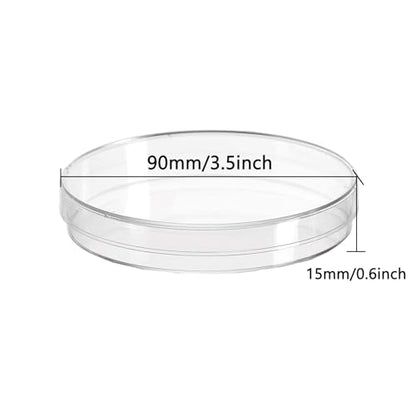 30 Pack 90 x 15mm Plastic Bioresearch Sterile Petri Dishes with Lids - size: 30pcs 90MM