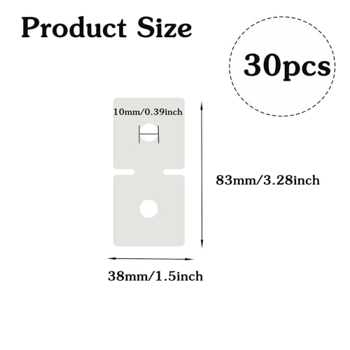 30 Pcs Banner Grommet Tabs Hanger Banner Clips 1.5×3.28 Inch Posters Signs Alternative Hanger for Posters and Banners Display