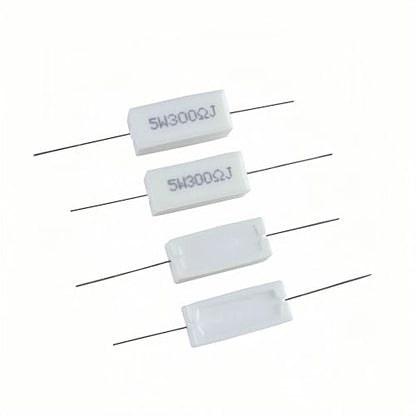30 Values 60 Pieces Cement Resistor KIT 5W (100 Ohm - 100K Ohm) - style: 100 ohm-100K ohm 60PCS